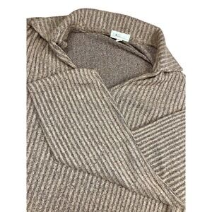 I AM Women's XL Striped Knit Sweater Collared Pullover‎ Casual